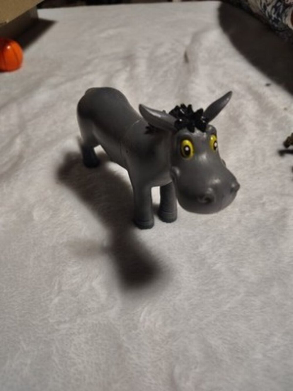 Vintage JARU JA-RU DONKEY Vinyl RUBBER Animal Toy Figure Smiling Horse